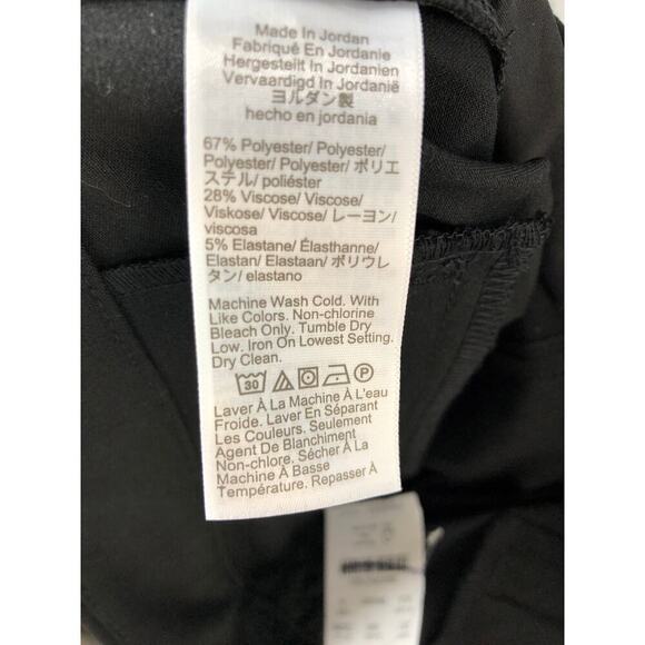 J. Crew Factory Trouser Pants Slim Fit Tapered Leg Full Length Black NWT Size 8 - Picture 7 of 10